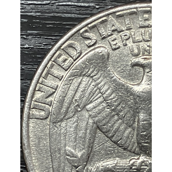 1992-P Washington Quarter 25 C Rare Wounded Eagle Strike on Reverse w/ Video - Picture 10 of 16
